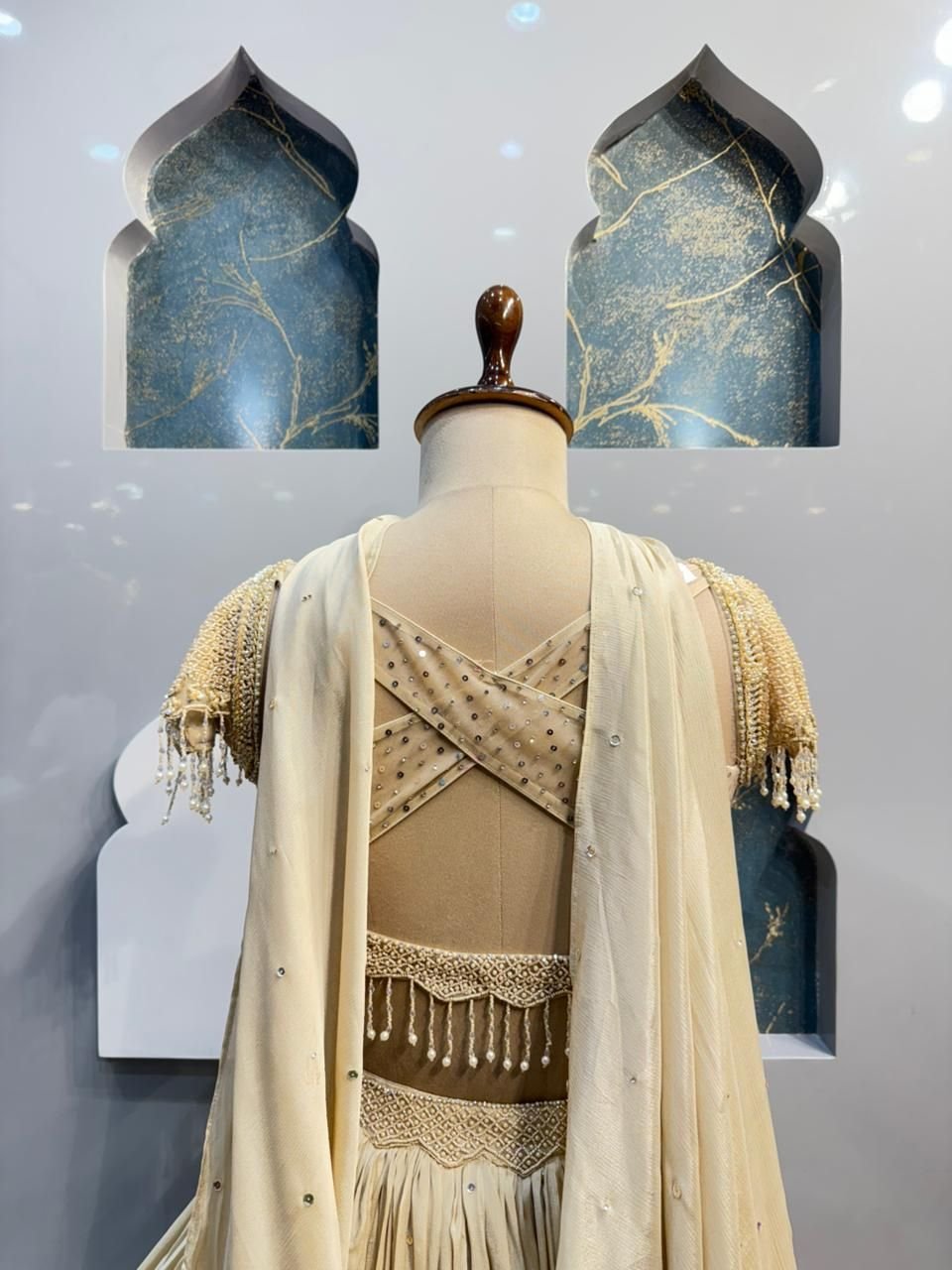 "GOLDEN ECLAT LEHENGA" image 4