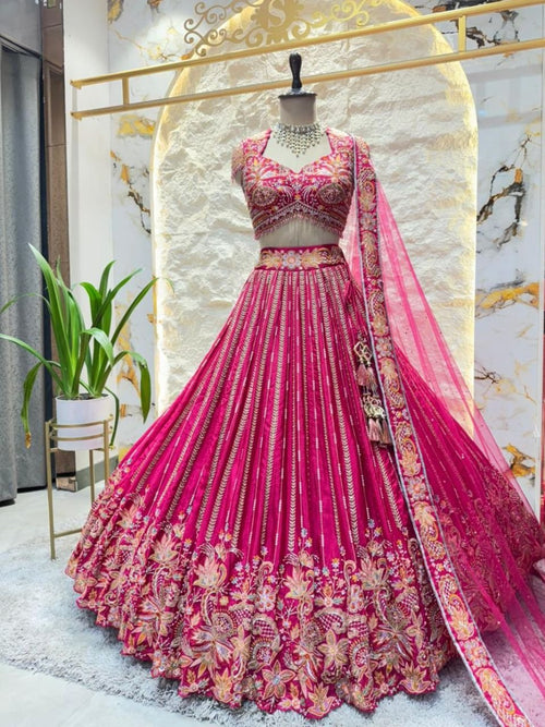 "RANI ROYALE EMBROIDERED LEHENGA" image 0