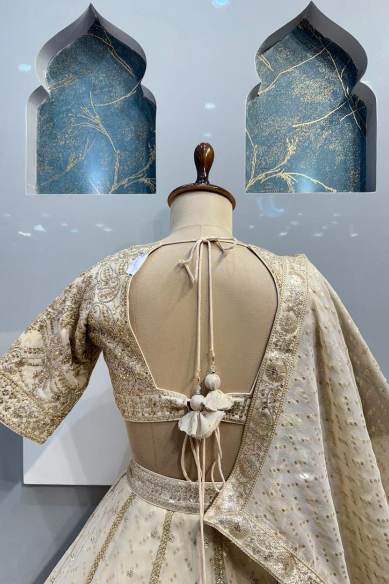 "IVORY REGAL RADIANCE LEHENGA" image 5