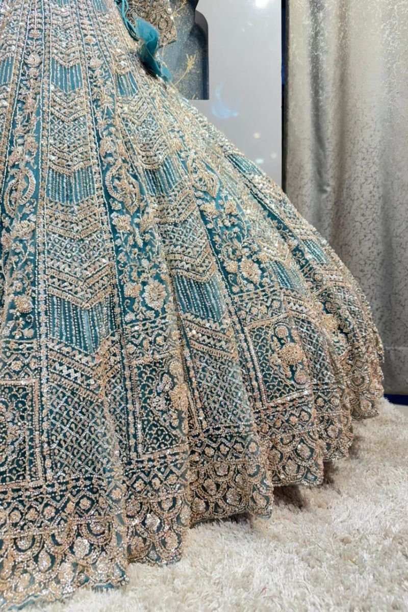 "AQUA ROYALE LEHENGA" image 4