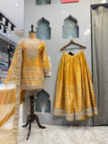 "SUNLIT MUSTARD EMBROIDERED SHARARA" image 0
