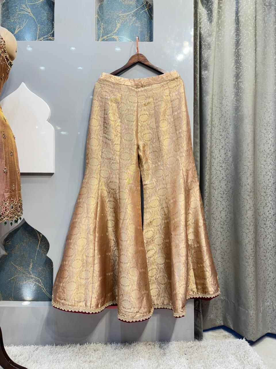 "BLUSH GOLD EMBELLISHED SHARARA" image 3