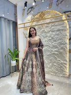 "VINTAGE ROYALE DESIGNER LEHENGA" image 0