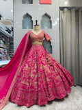"RANI PINK ROYAL HERITAGE LEHENGA" image 0