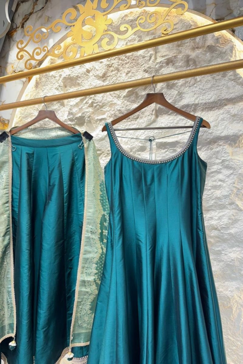 "TEAL GRACE ANARKALI" image 1