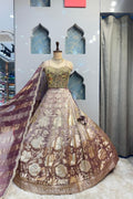 "CLASSIC IVORY ROYAL FESTIVE LEHENGA" image 0
