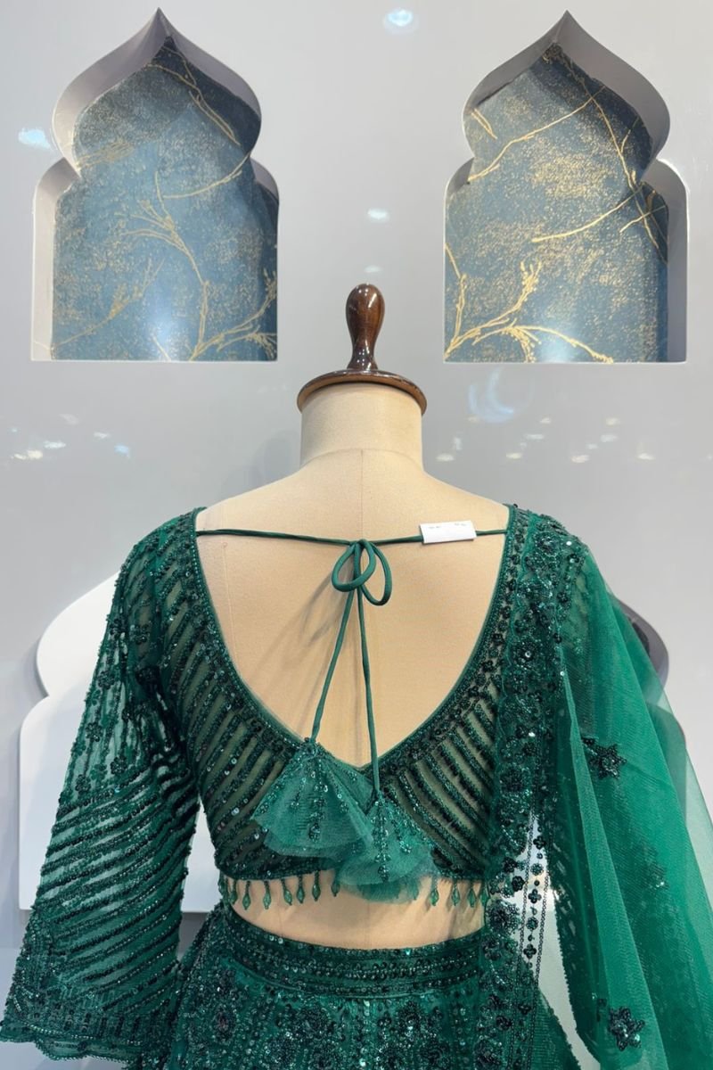 "EMERALD LUXE LEHENGA" image 5