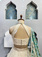 "CELESTIAL IVORY ELEGANCE LEHENGA" image 5
