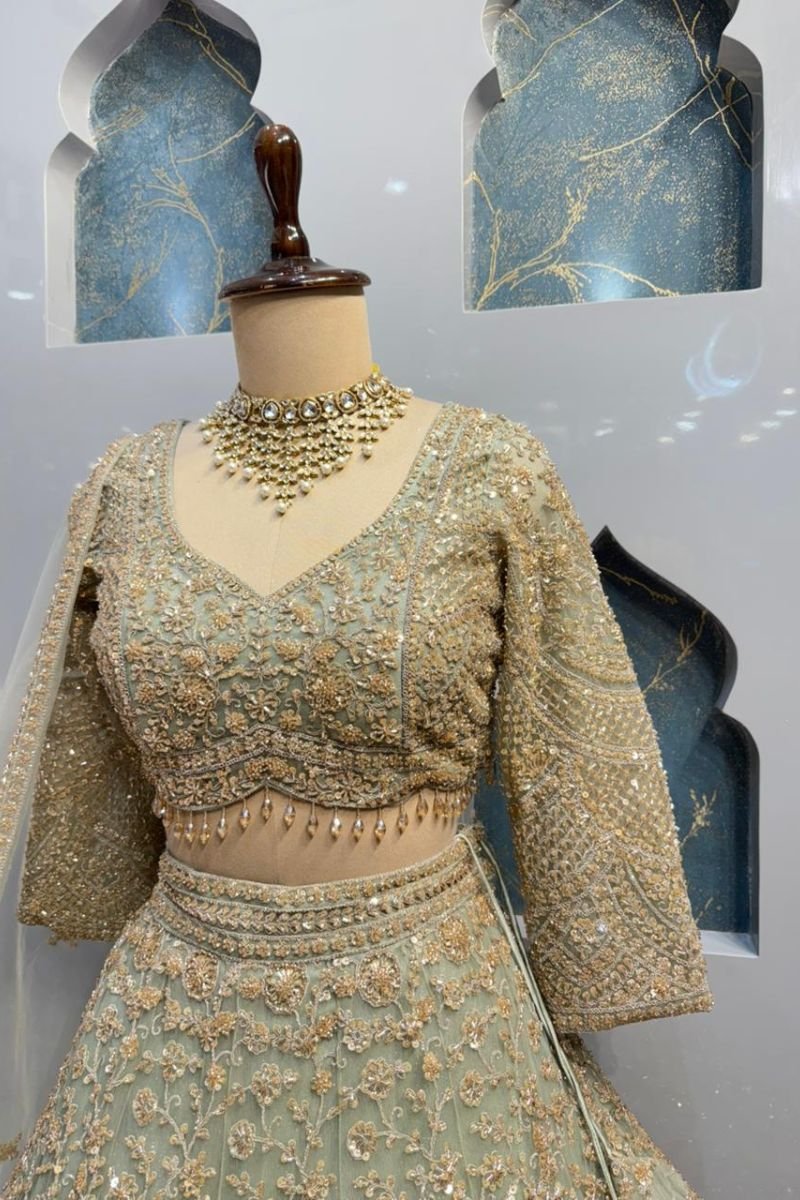 "CELESTIAL SAGE LEHENGA" image 2