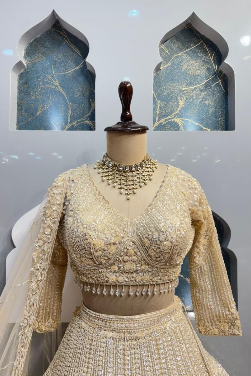 "IVORY ROYALE LEHENGA" image 1