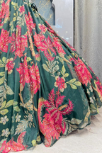 "ROYAL FERN BLOSSOM LEHENGA" image 3