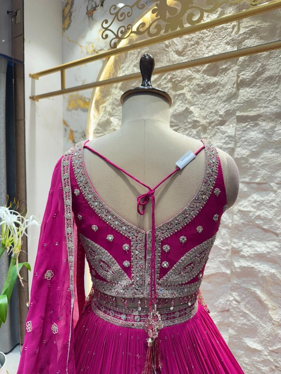 "FUCHSIA NOOR LEHENGA" image 5