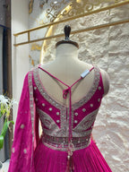 "FUCHSIA NOOR LEHENGA" image 5