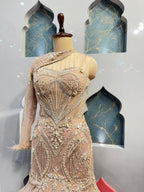 "NUDE BEIGE CRYSTAL MERMAID" image 2