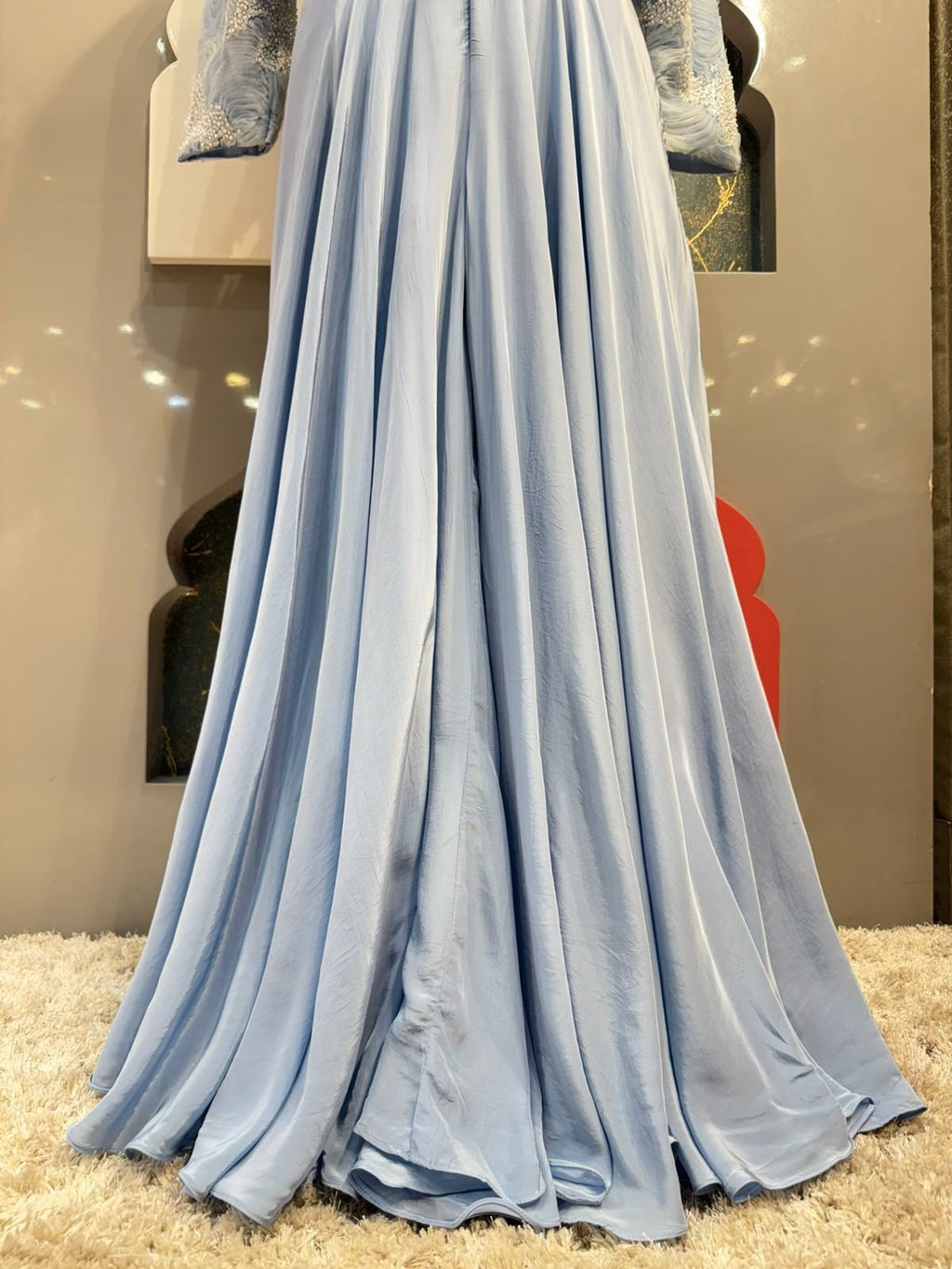 " SKY BLUE CONTEMPORARY INDO-WESTERN" image 4