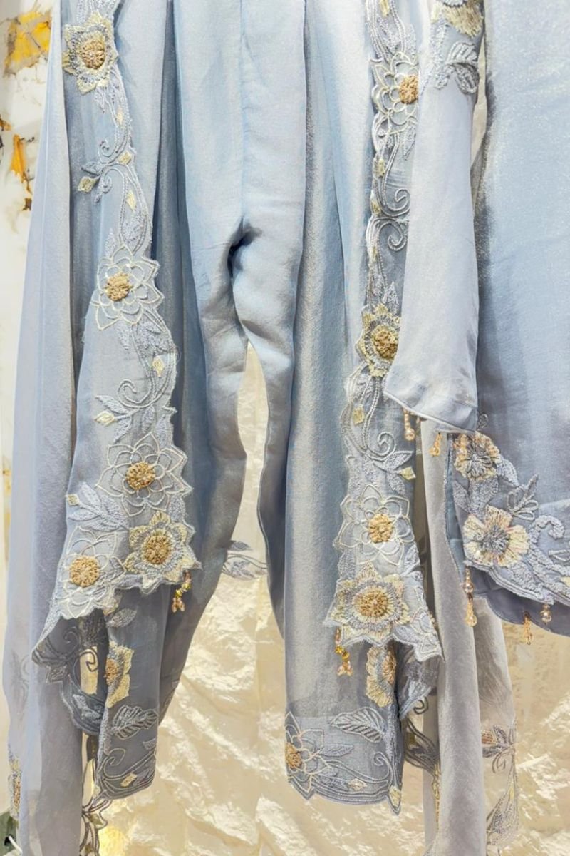 "CELESTIAL FROST EMBROIDERED SUIT" image 2