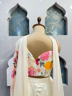 "FLORAL PEARL DRAPE INDO-WESTERN" image 4