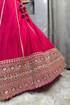 "RANI PINK REGAL FLARE LEHENGA" image 4