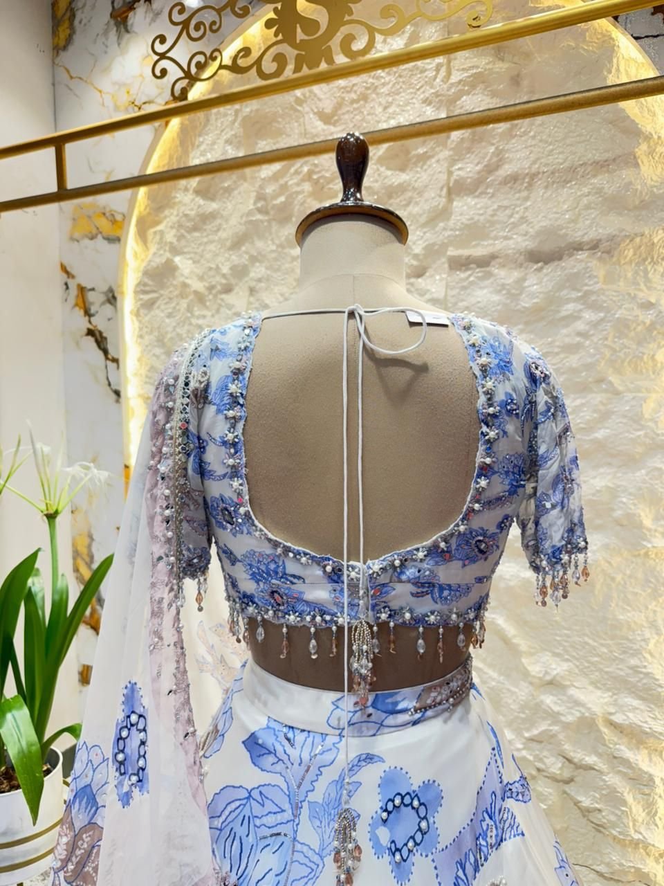 "FROSTED BLOOM LEHENGA" image 4