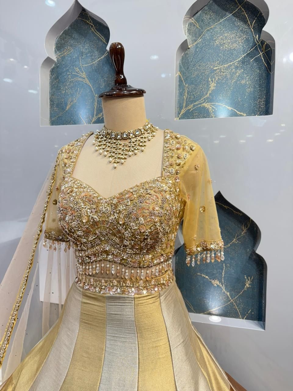 "GOLDEN RADIANCE BRIDAL LEHENGA" image 2