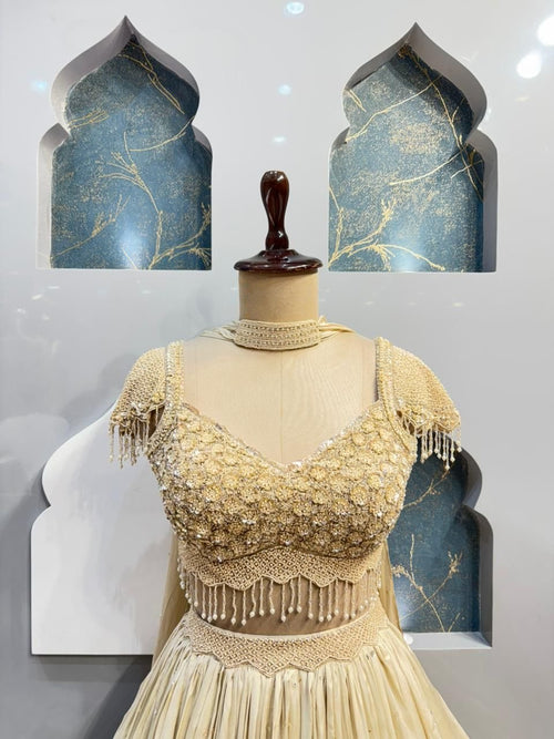 "GOLDEN ECLAT LEHENGA" image 1