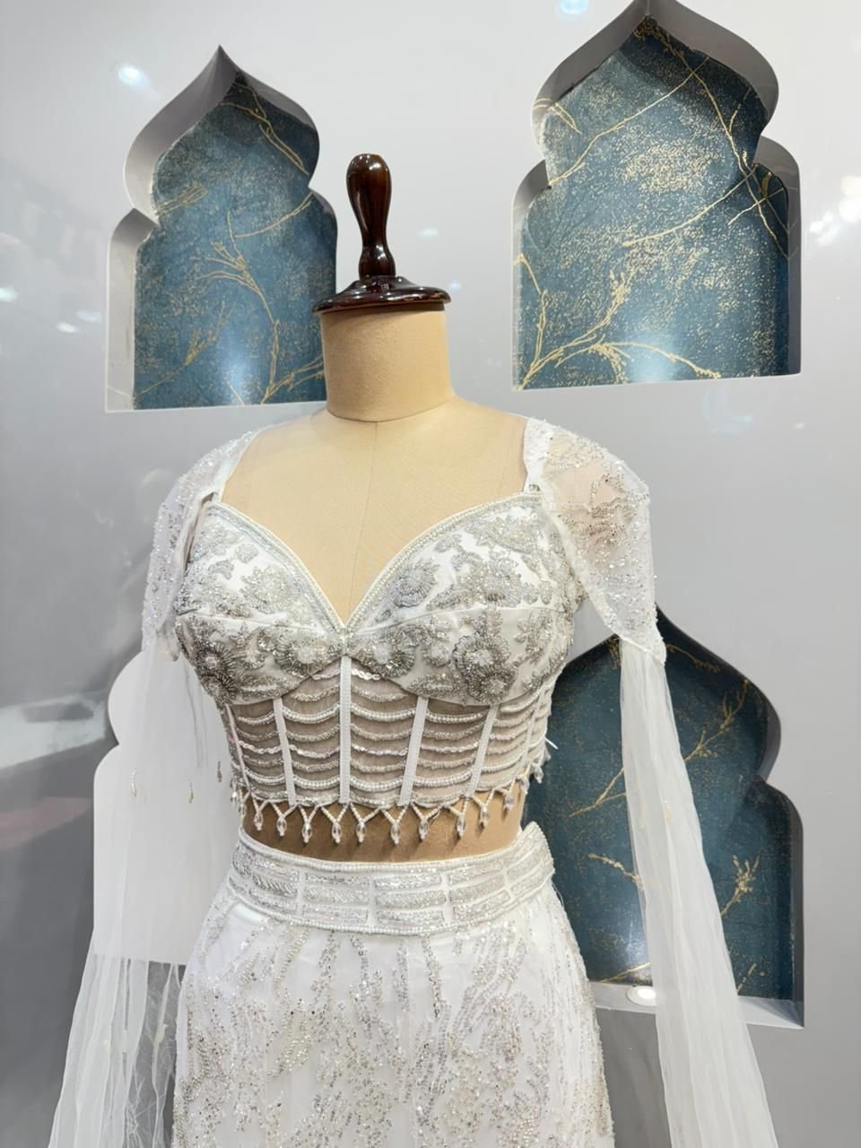 "IVORY DREAM EMBELLISHED MERMAID" image 2