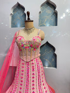 " BLUSH PINK FLORAL EMBROIDERED MERMAID" image 2