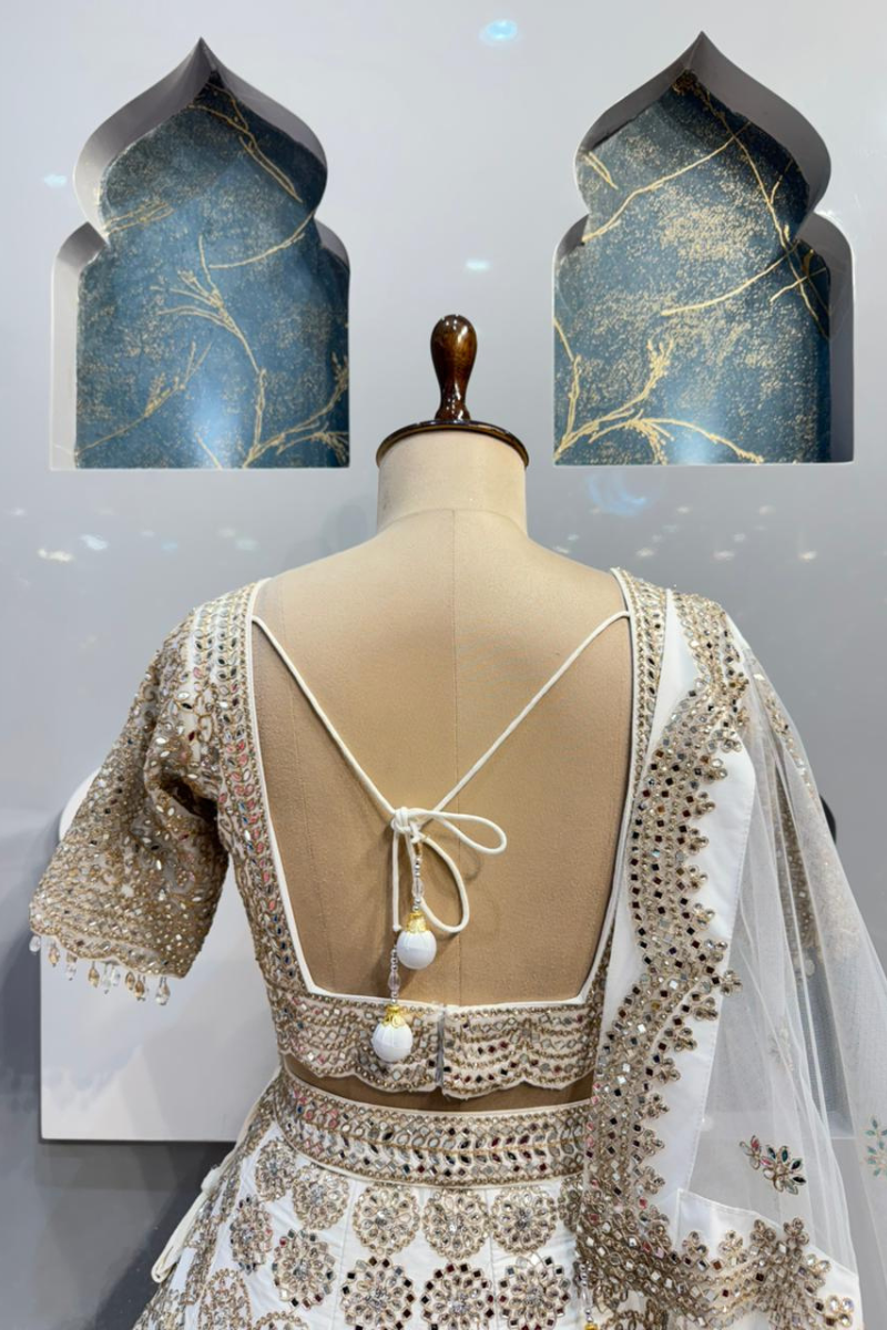 "RAJWADA IVORY OPULENCE LEHENGA" image 5