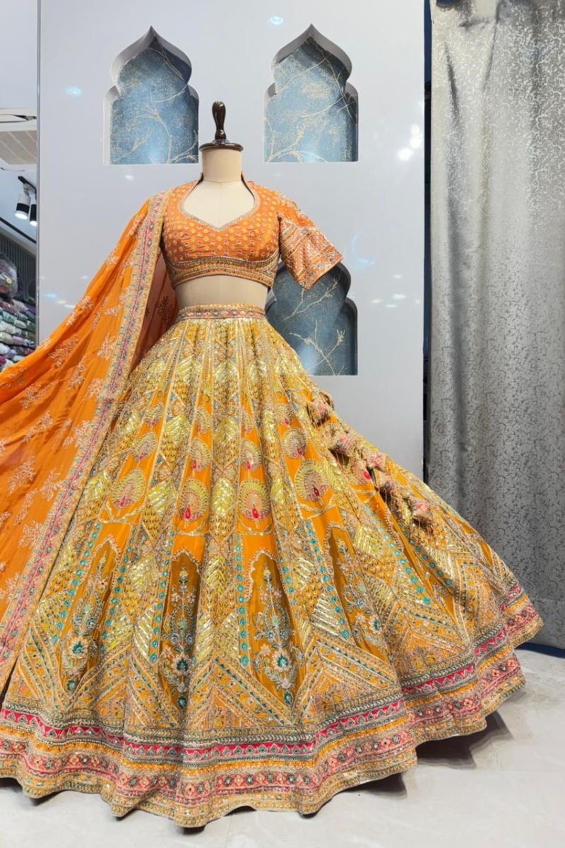 "FESTIVE MULTICOLOUR LEHENGA" image 4