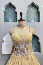 "CHAMPAGNE GOLD COUTURE LEHENGA" image 1