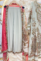 "ZARMIN IVORY EMBROIDERED SUIT" image 3
