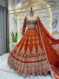 "SIENNA SPARK EMBROIDERED LEHENGA" image 0
