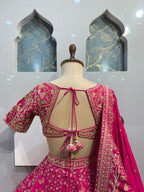 "RANI PINK ROYAL HERITAGE LEHENGA" image 4
