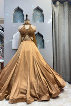 "GOLD COCKTAIL LEHENGA" image 4