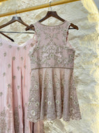 " BLUSH PINK EMBROIDERED SHARARA GARARA SUIT" image 4