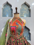 " RANG MAHAL PEACOCK EMBROIDERED LEHENGA" image 1