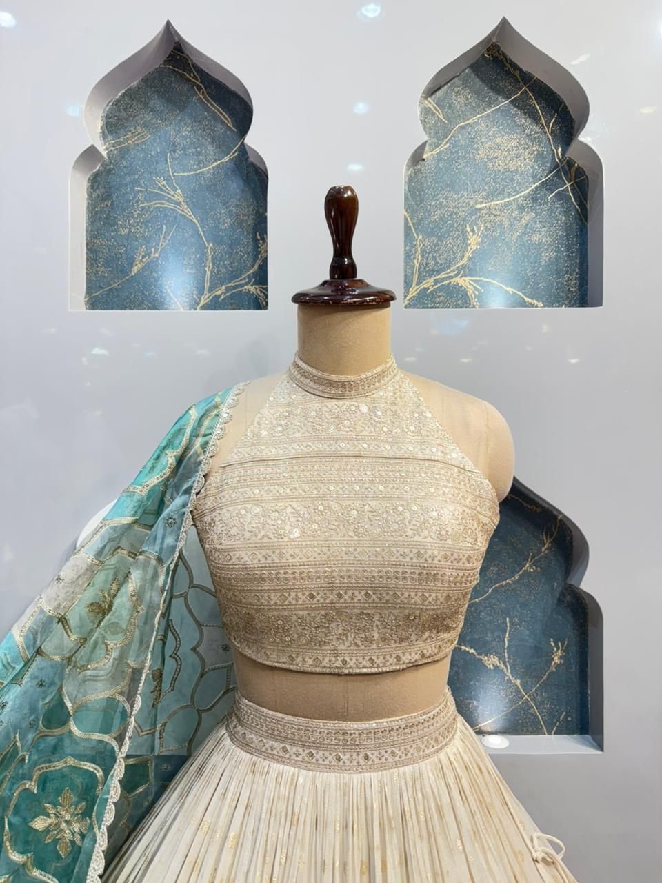"CELESTIAL IVORY ELEGANCE LEHENGA" image 1