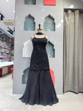 "ELEGANT BLACK SEQUIN SHARARA" image 0
