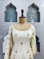 "IVORY GOLD ROYAL SHARARA GARARA SUIT" image 1