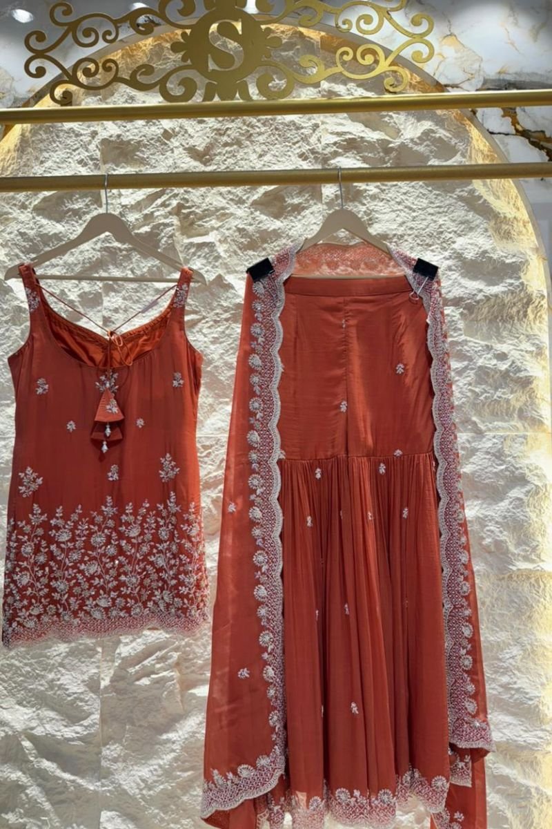 "BLUSH BLOOM SHARARA SUIT" image 5