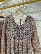 "MOCHA NOOR EMBROIDERED SHARARA" image 2