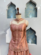"ROSE GOLD ELEGANCE SHARARA" image 2