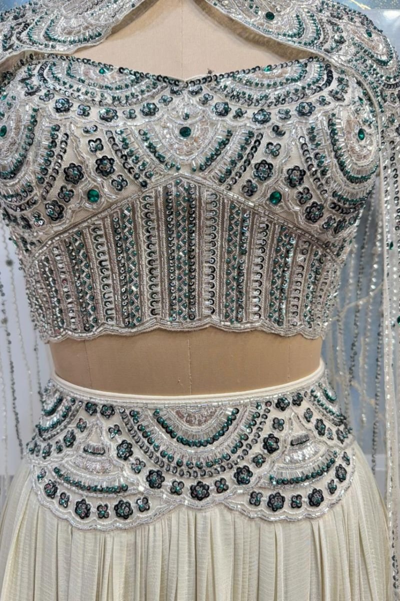 "IVORY OPULENCE CAPE INDO WESTERN" image 3