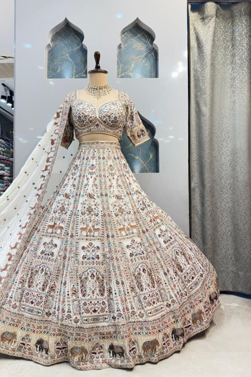 "IVORY HERITAGE LEHENGA" image 4