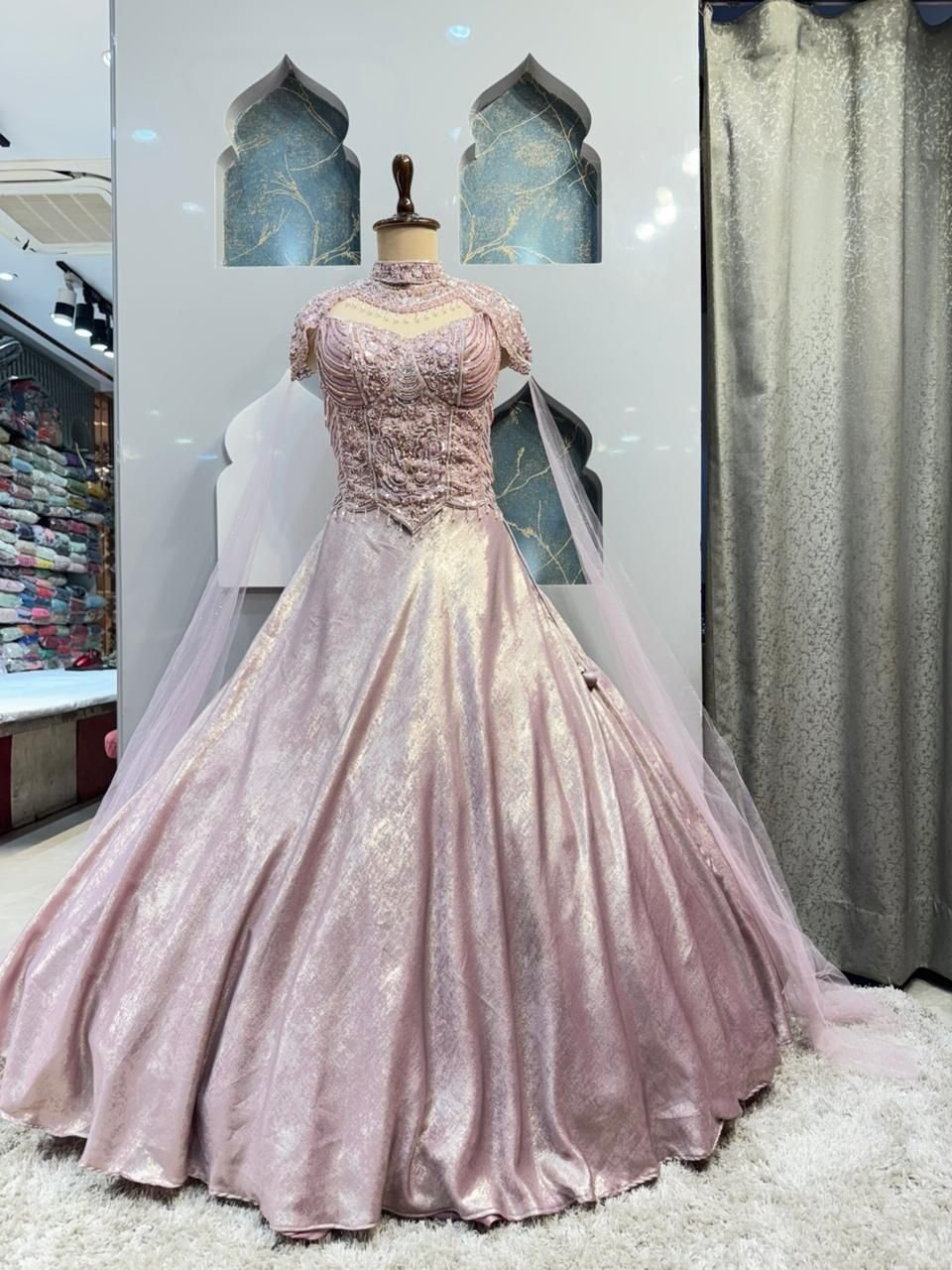 "BLUSH ROYALE LEHENGA" image 4