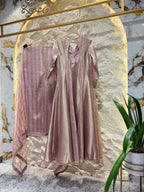 "MAUVE ZARI EMBELLISHED ANARKALI"
