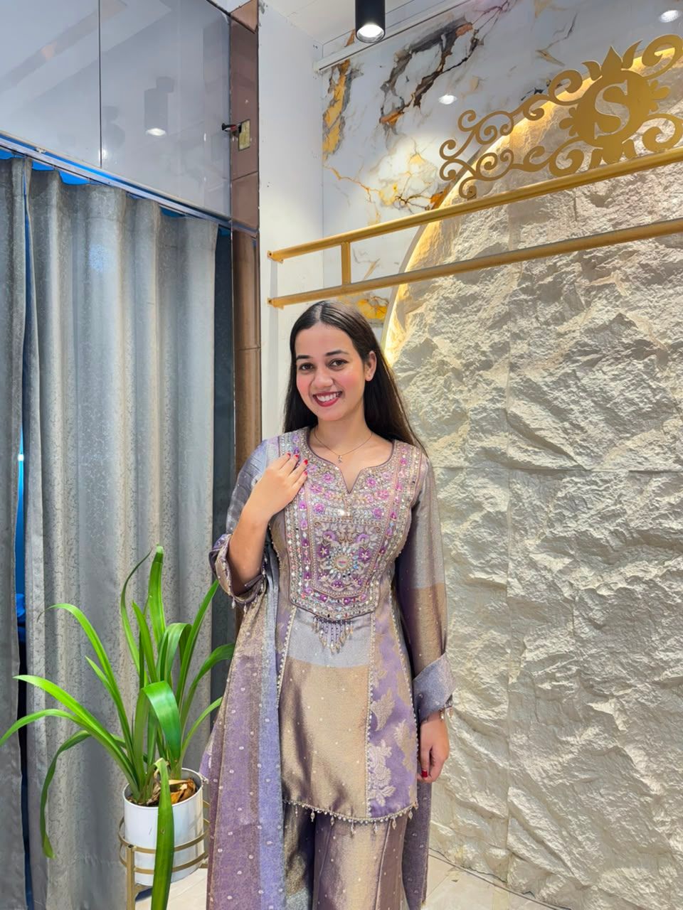 "LAVENDER LUXE SHARARA"