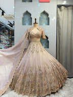 "ROSE GOLD ROYALE EMBROIDERED LEHENGA"
