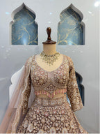 "ROSE GOLD ROYALE LEHENGA"