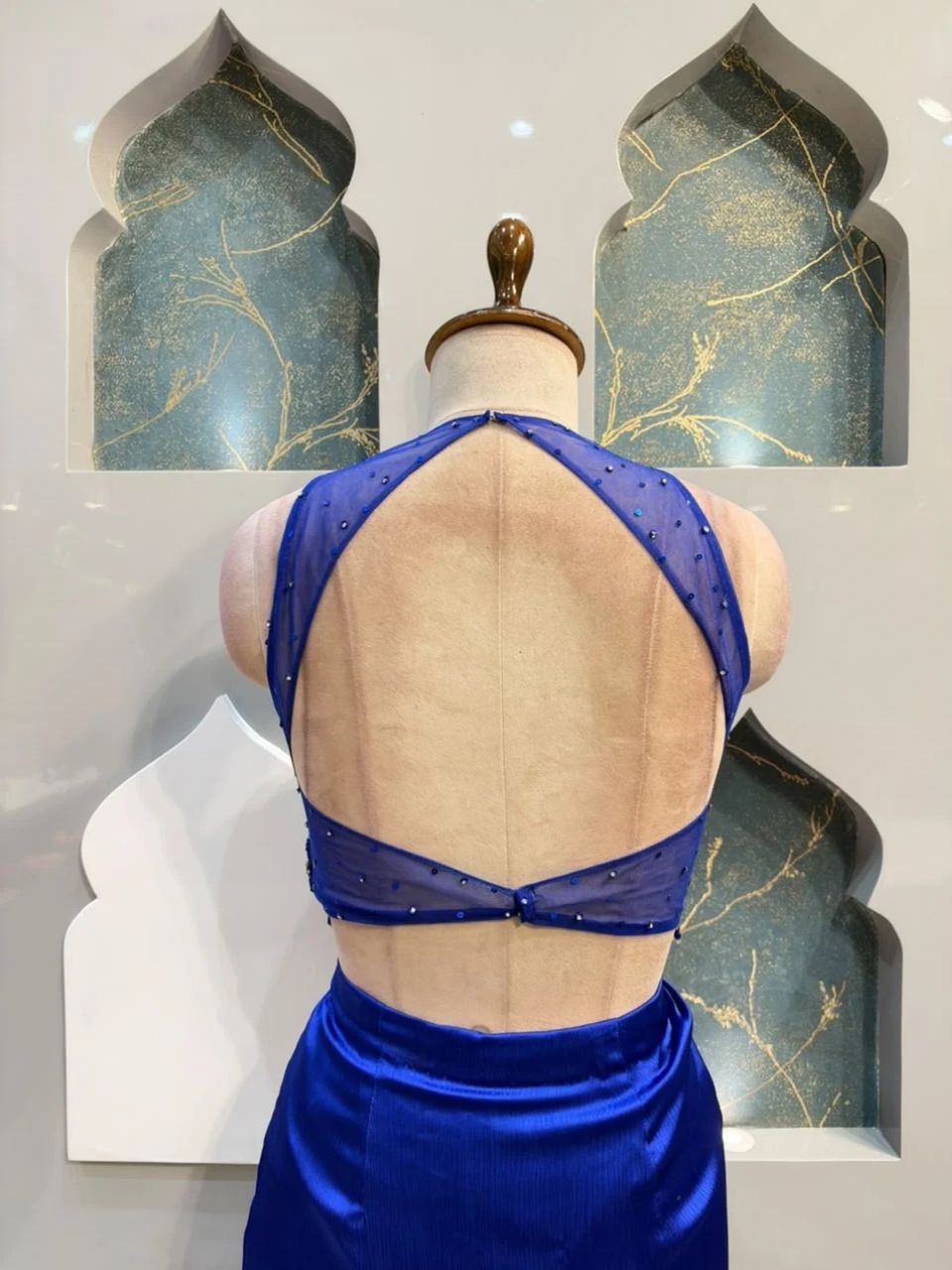 "ROYAL BLUE INDO-WESTERN"